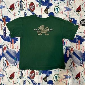 Vintage Adidas 2007 Notre Dame Football Double Sided Graphic T Shirt